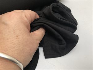 Bambus jersey - sort og i vildt lækker kvalitet